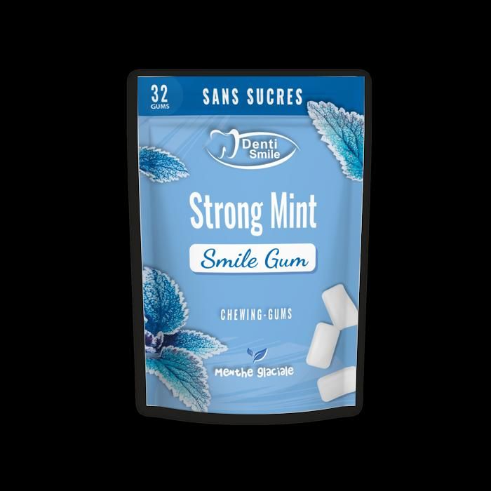 Chewing-Gums Sans Sucres Menthe Glaciale, 32 Gums