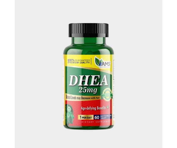 DHEA 25mg 60 Comprimés AMS - Booster Hormones Homme et Femme