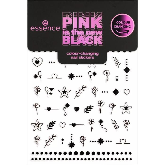 ESSENCE - PINK is the new BLACK -stickers pour ongles révélateurs de couleurs
