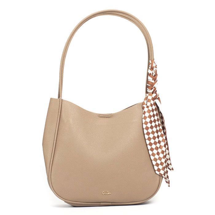 OLGA- Sac à main70's Caramel