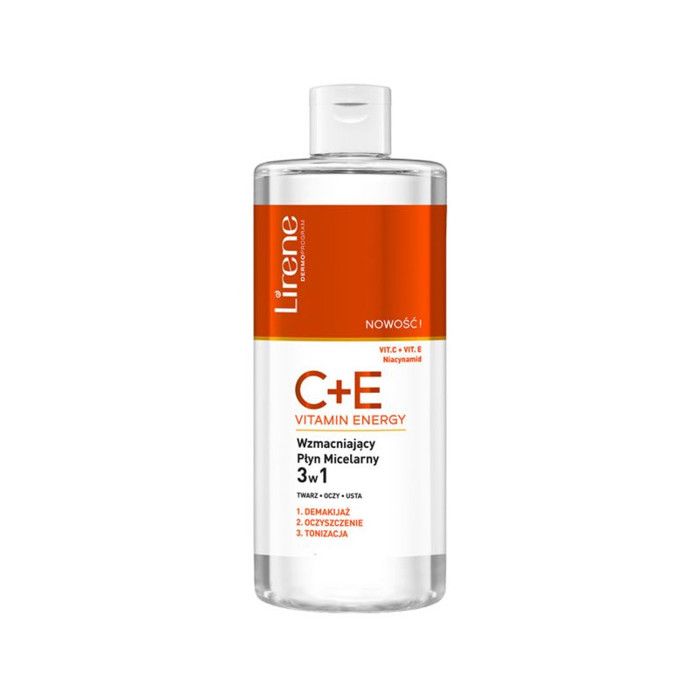 EAU MICELLAIRE 3-en-1 a la VITAMINE C+E 400 ML LIRENE