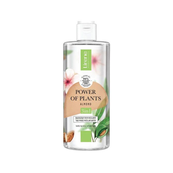 Eau Micellaire - LIRENE - Bi-Phase Huile d'Amande Douce - 400 ml - Hypoallergénique - Peaux Sensibles