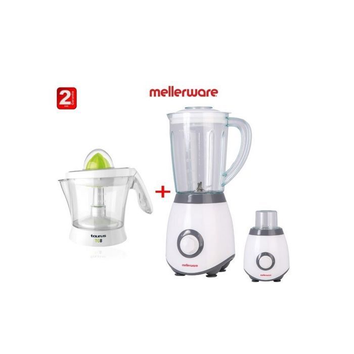 Blender mellerware MJB-351 1,5L 600W + Presse-agrume taurus TC8 1L 40W
