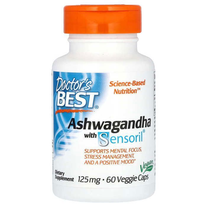 Ashwagandha avec Sensoril, 125 mg, 60 capsules végétales