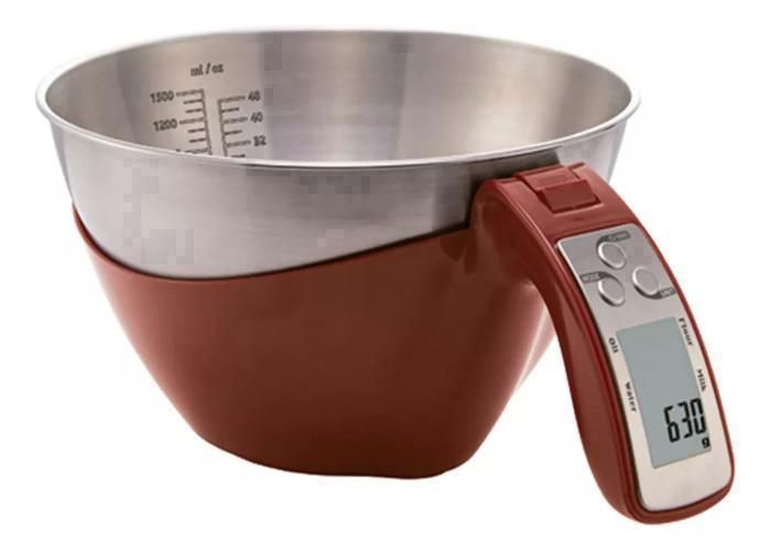 Balance de Cuisine - Denwa - MC423 - 1,5L - 5kg - Design Élégant - couleur aléatoire