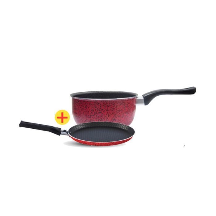 CREPIERE 18CM TAM TAM  + CASSEREOLE 14CM TAM TAM