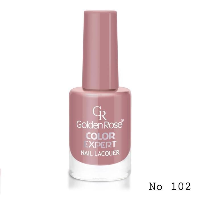 Vernis à ongles - GOLDEN ROSE - 102 - Rose - Pinceau extra-large - Texture brillante et durable