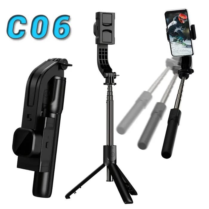 TREPIED MONOPOD PERCHE CANNE SELFIE Stabilisateur À Axe Unique C06 Gimbal Pour téléphone Portable Portable