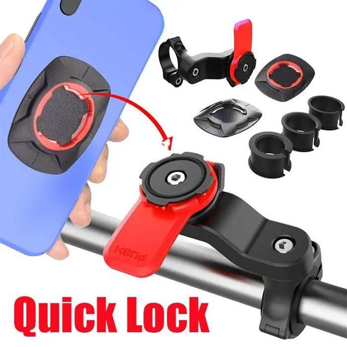 Support de téléphone - KIMO SHOP - Bike Phone Holder - Rotatif 360° - Compatible 4.7-7.2 pouces - Antidérapant
