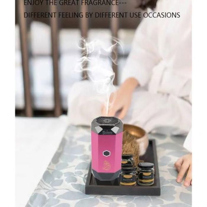 Grand brûleur d'encens électronique portable Bukhoor USB Rechargeable Électrique