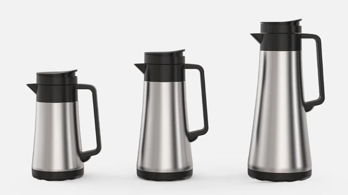 Pack 3 Thermos double inox capacité 0,35L/0,6L/1,0L Bouteille Isotherme chaud et froid café thé lait FIOLE À VIDE  ACIER INOXYDABLE
