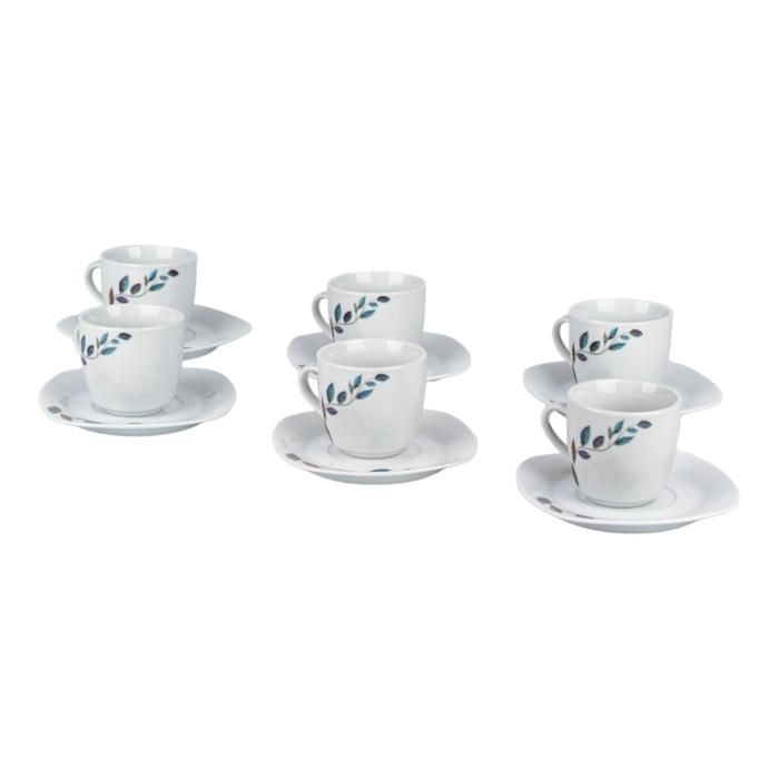 ENSEMBLE DE 12PCS DE 90ML DE CAFÉ EN PORCELAINE A