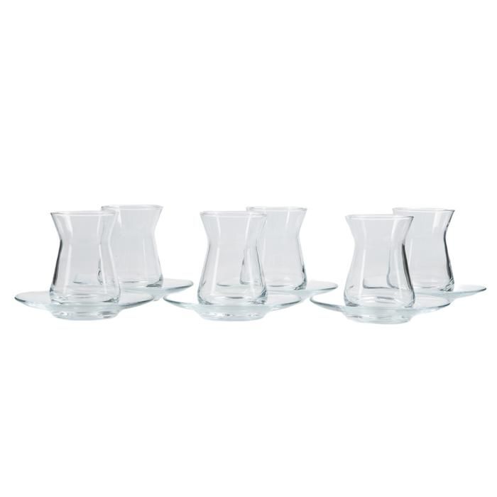 SET 12 VERRE TURQUE 96354