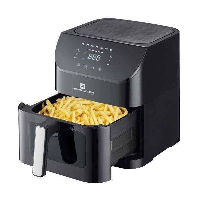 REVOLUTION Air Fryer Digital 8L - Friteuse sans Huile 1800W - 60 Mins - 220-240V - R-AF02