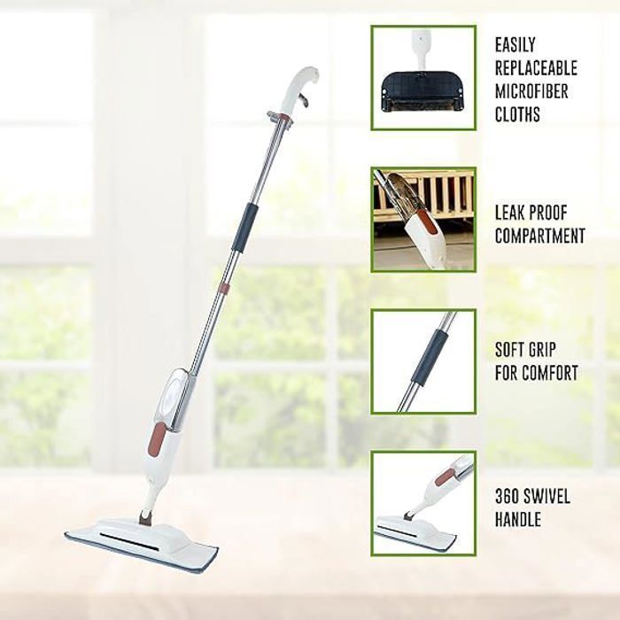 Balai à Vapeur manuel serpillière Autonettoyant Spray Mop