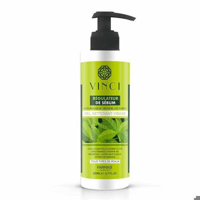 Gel Nettoyant: anti rougeur - resserre pores - régulateur de sébum