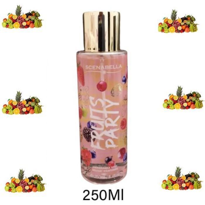 Spray pour le corps femmes, Brume parfumée fragrance Multi fruits pour le corps .