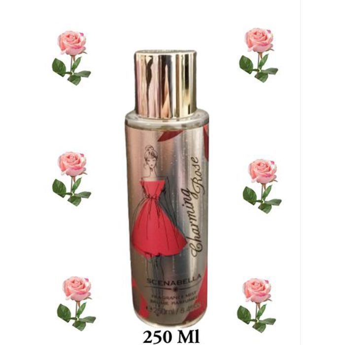 Spray pour le corps femmes, Brume parfumée fragrance Eau de Rose pour le corps .