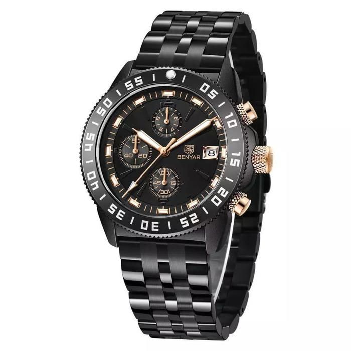 Montre Homme - BENYAR - BY-5198M - Quartz - 42 mm - Chronographe - 30m Résistance