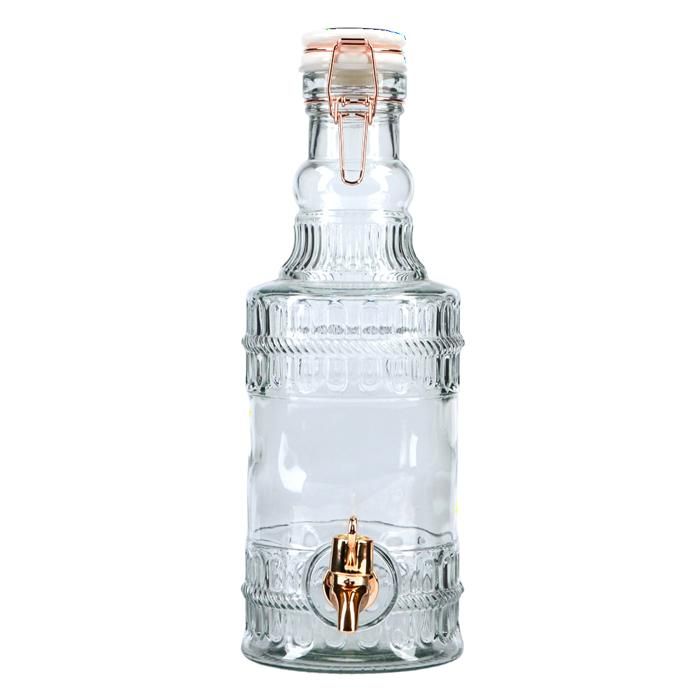 SET 2 BOCAL EN VERRE AVEC SUPPORT 2000ML 82483