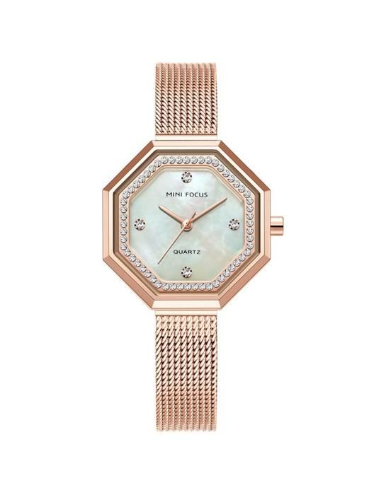 Montre Femme - Mini Focus - 0304L - Acier Inoxydable - Quartz - Résistante à l'Eau 3Bar