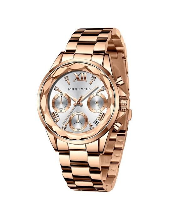 Mini Focus Montre Femme En Acier 100% Originale à Quartz Avec 2 Ans De Garantie