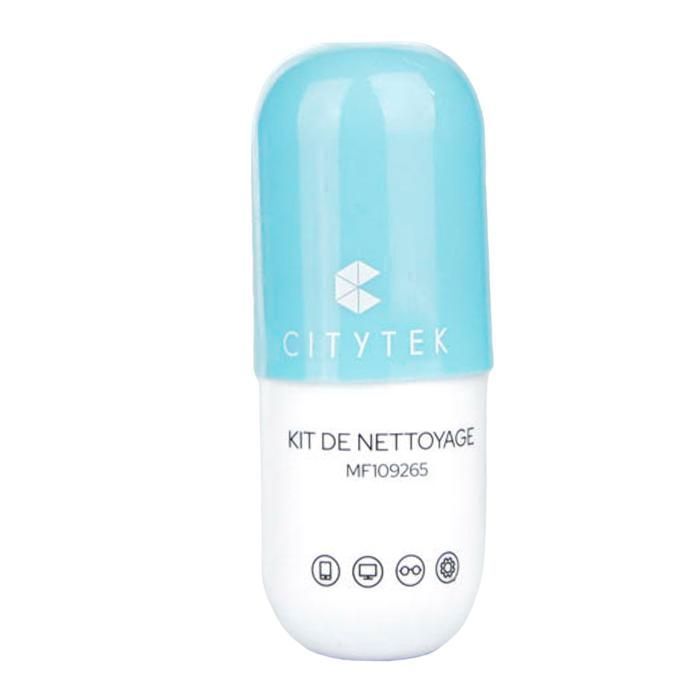 Kit de nettoyage écran - CityTek - MF109265 - Blanc - Élimine saleté et empreintes - Pour tous appareils