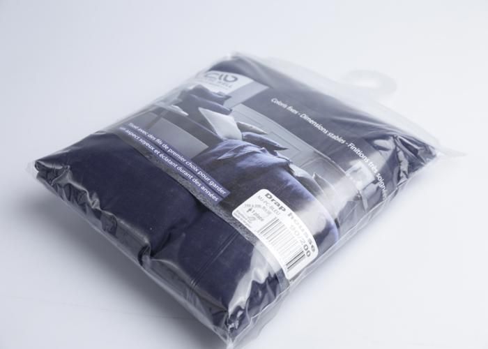 DRAP HOUSSE POLYCOTON 90/200 BLEU 115G 76/FILS