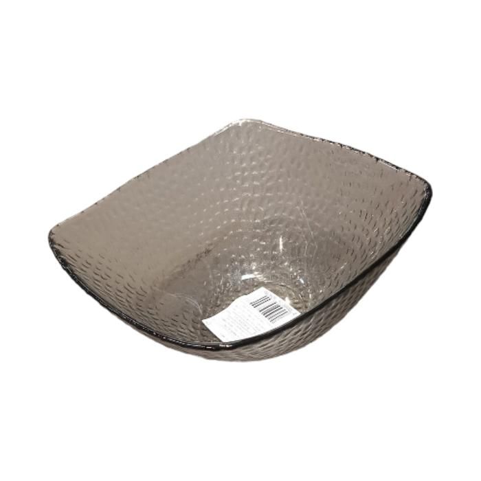 Saladier en verre – 16,1 x 16,1 x 7,3 cm - Couleur Gris