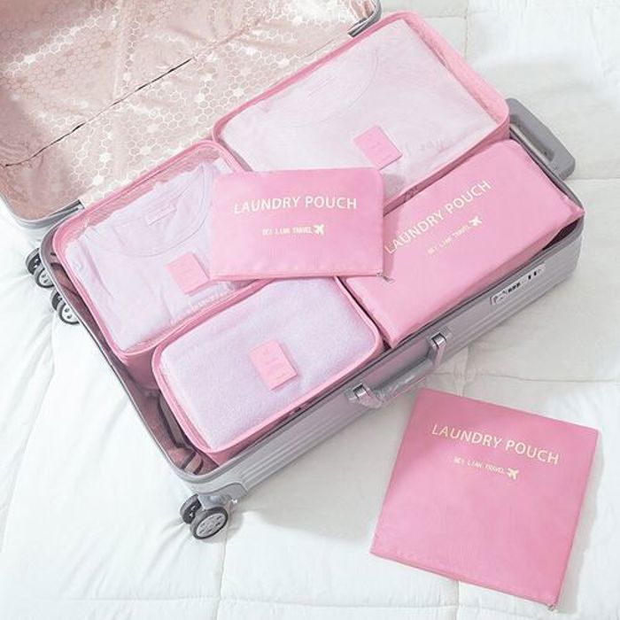 6Pcs Sac rangement de vêtements Voyage pour les valises