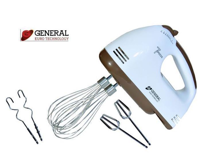GENERAL - Batteur électrique à main 3 en 1 - 7 Vitesses - 100W