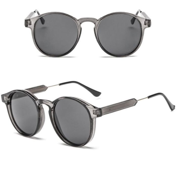 Lunettes de Soleil Rondes Transparentes Homme Femmes