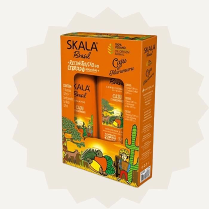 SKALA BRASIL SHAMPOING + APRÈS-SHAMPOING (reconstruction et brillance) CAJU ET MURUMURU