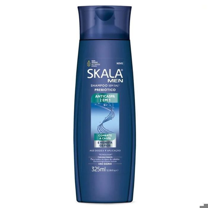 SKALA MAN SHAMPOOING PRÉBIOTIQUE ANTIPELLICULAIRE 2 EN 1 325ml