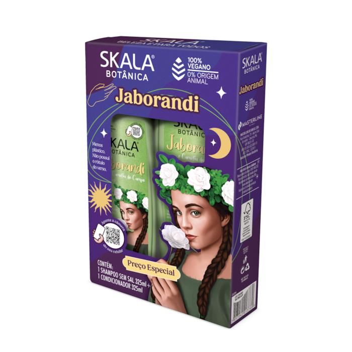 SKALA BRASIL SHAMPOING + APRÈS-SHAMPOING (bouclage et hydratante ) JABORANDI et CAMÉLIA
