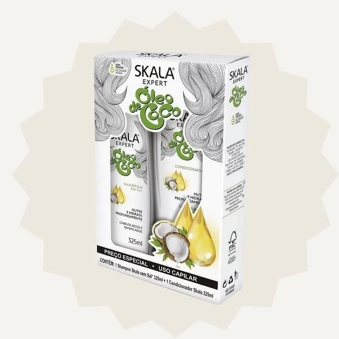 Skala Expert - Shampoing  Óleo de Coco & Après-Shampoing - 325ml x 2