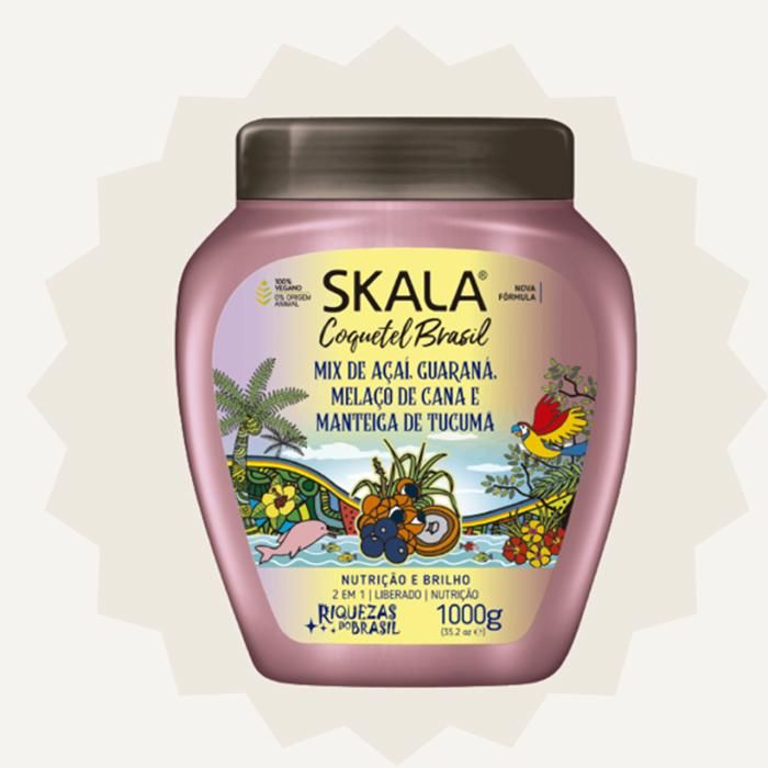 SKALA EXPERT TRAITEMENT (brillance et  nutrition) COQUETEL MÉLANGE D'AÇAI, GUARANA, SIROP DE CANNE À SUCRE ET BEURRE DE TUCUMA