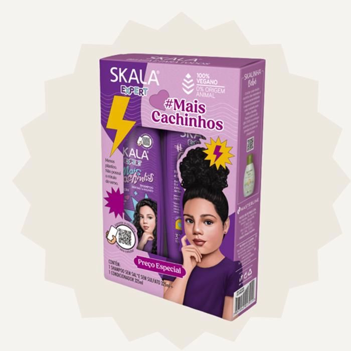 SKALA SHAMPOING + APRÈS-SHAMPOING (bouclage et hydratation) ENFANTS MAIS CACHINHOS