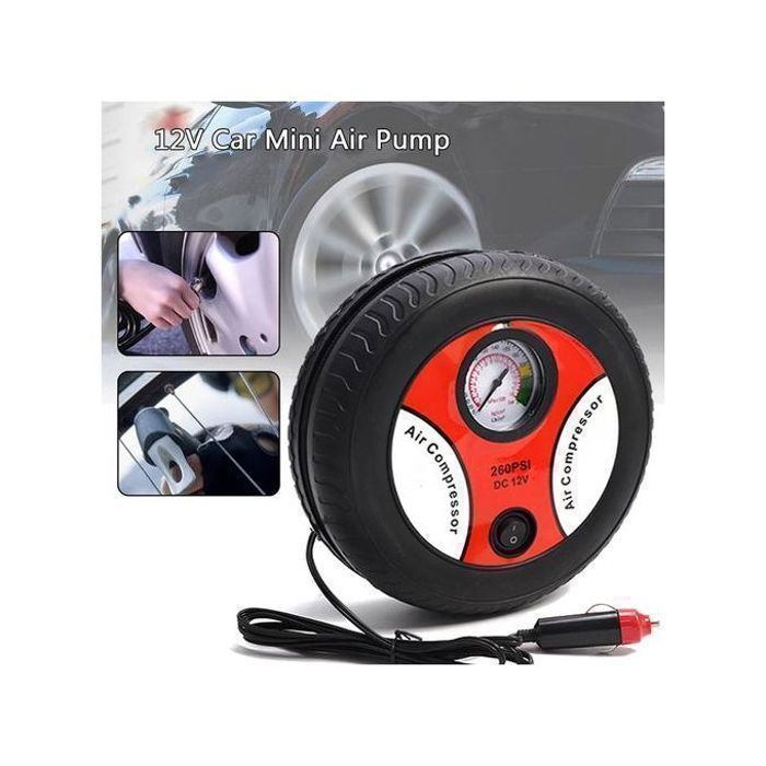 gonfleur électrique Portable pour voiture, Mini gonfleur de pneus, DC 12V