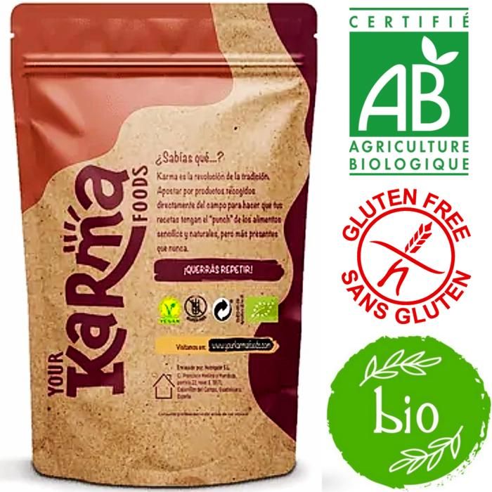 Poudre cacao maigre 100% bio sans sucre sans gluten -200g