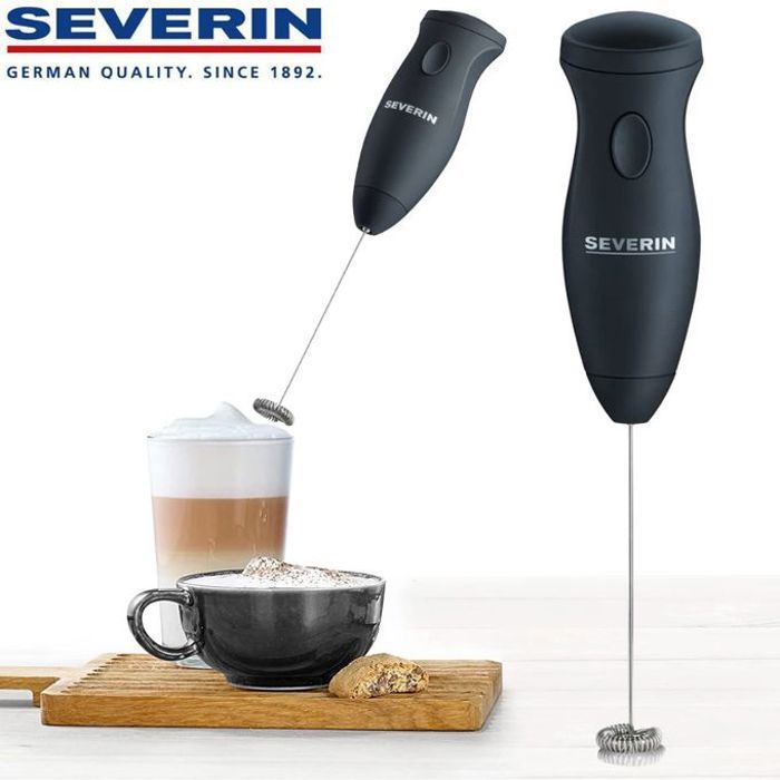 Severin SM3590 Mousseur À Lait 2 En 1, Lames En INOX, puissant et silencieux