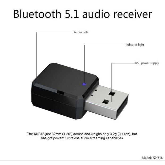 Récepteur audio stéréo Bluetooth