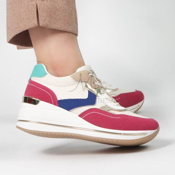 Baskets Compensées - Anise - Multicolore - Confortables - Lacets - Femme - Marjane Mall - Image 4