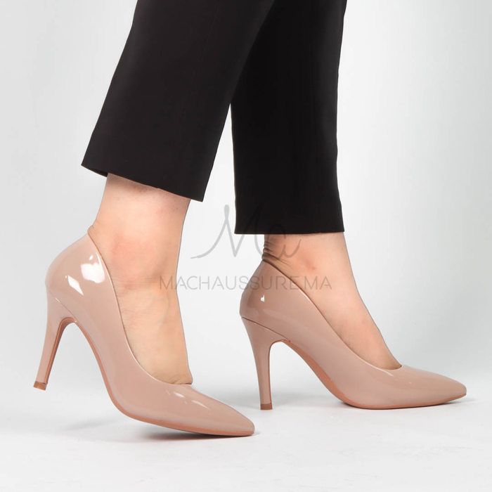 Escarpins - MACHAUSSURE - Kaliny - Kaki - Confortables - Talon épais - Bout carré - Marjane Mall - Image 3