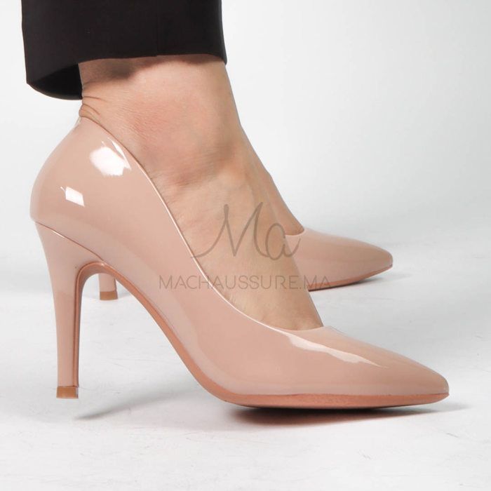 Escarpins - MACHAUSSURE - Kaliny - Kaki - Confortables - Talon épais - Bout carré - Marjane Mall - Image 4