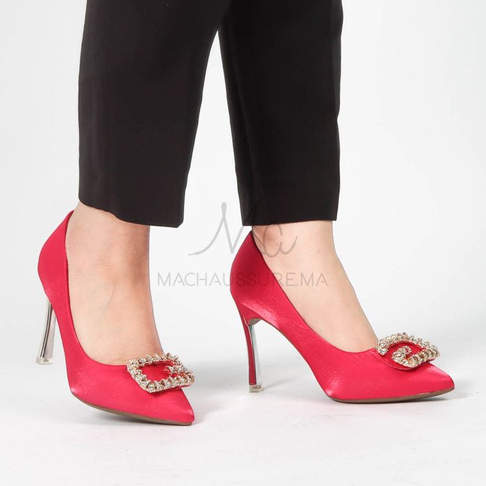 Escarpin - MACHAUSSURE - Alia - Fuchsia - Cuir Synthétique - Talon Fin - Marjane Mall - Image 1
