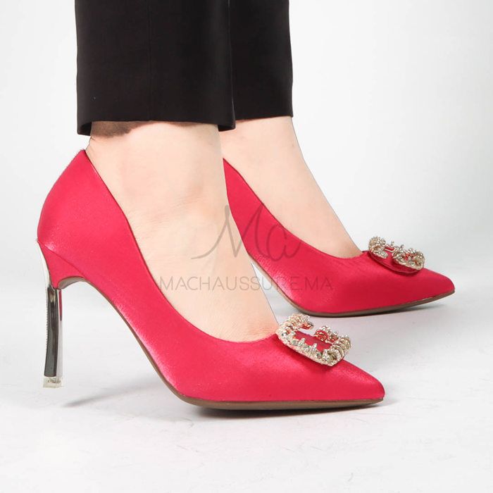 Escarpin - MACHAUSSURE - Alia - Fuchsia - Cuir Synthétique - Talon Fin - Marjane Mall - Image 4