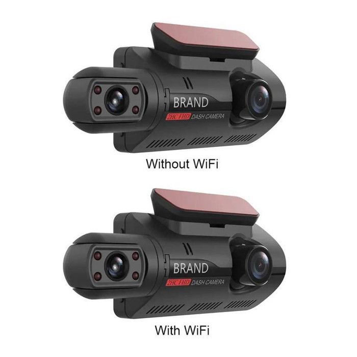 Dvr Car Camera Dual Lens Dash Cam ( WiFi )