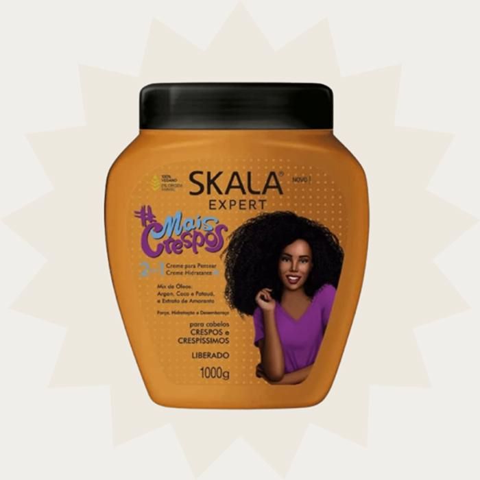 Crème coiffante - BellesetCrepus - SKALA TRAITEMENT 2 en 1 - 1000ml - Cheveux bouclés - Hydratation