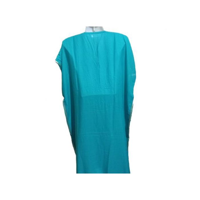 Gandoura /Robe Marocaine Turquoise-Taille Unique - Marjane Mall - Image 4